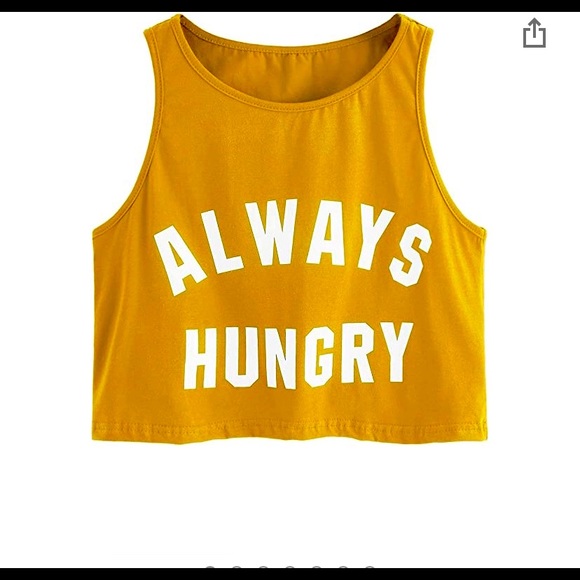 sweatyrocks Tops - *SOLD* Always Hungry fitness crop top